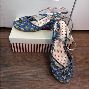 Floral Blue Women's Sandals